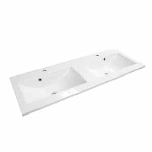 Obiecte sanitare - LAVOAR SILVER DUBLU 120 CM MARMURA COMPOZITA NOU
