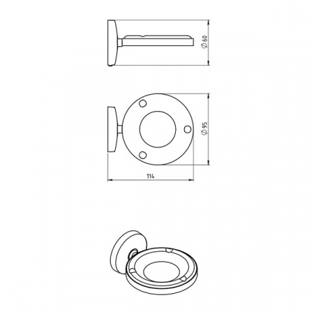 Metalia 1 - scrumieră rotativă cu montaj pe perete [1]