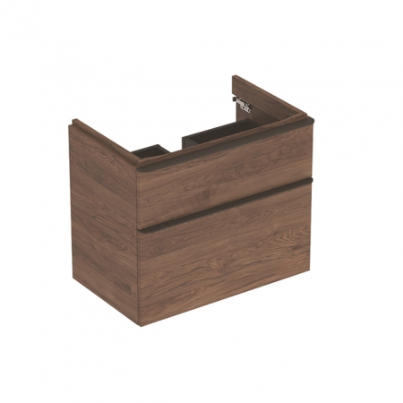 Mobilier baie - MOBILIER PENTRU LAVOAR SMYLE SQUARE CU DOUA SERTARE 73.4X47  NUC AMERICAN HICKORY