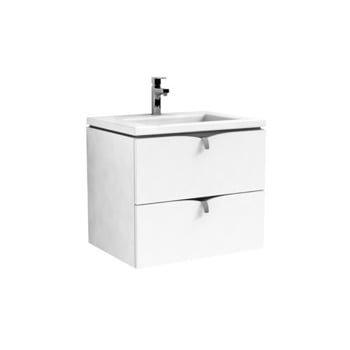 Mobilier baie - MOBILIER SIENA 60 CM, 2 SERTARE, ALB LUCIOS
