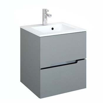 Mobilier baie - MOBILIER SILVER 50 CM, 2 SERTARE, GRI MAT NOU