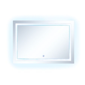 Oglinda baie cu iluminare LED si buton touch, 100x70  cm, colturi rotunjite [1]