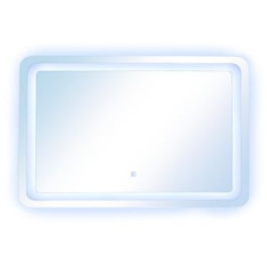 Oglinda baie cu iluminare LED si buton touch, 100x70  cm, colturi rotunjite [1]