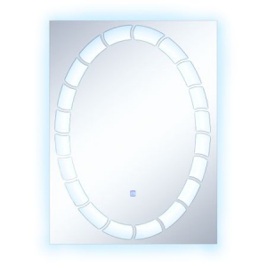 Baie - Oglinda baie cu iluminare LED si buton touch, 60x80  cm,