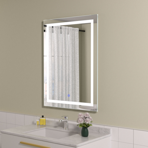 Reduceri - Oglinda Baie Cu Led 60x45 cu buton touch