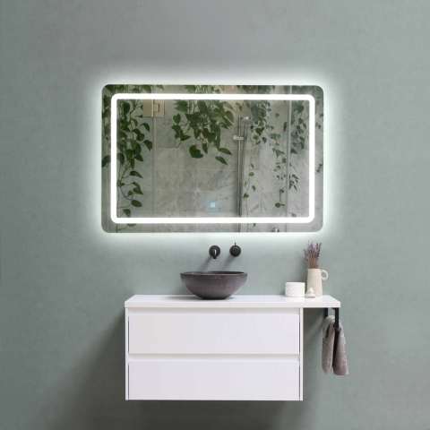 Baie - Oglinda Baie Led 120x80 cu Buton Touch