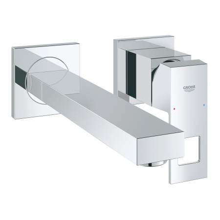 Baterii baie - ORNAMENT BATERIE LAVOAR EUROCUBE INCASTRATA 231 MM, 2 GAURI , DE PERETE, MONTAJ CU 23200000