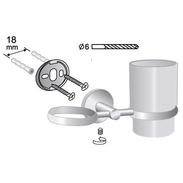 PAHAR CU SUPORT DUBLU FORYOU CROM [1]