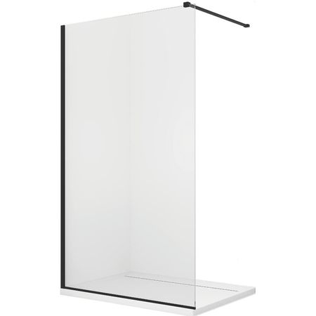 PARAVAN DUS EASY 800X2000, PROFIL NEGRU, GROSIME GEAM 8MM, TRATAT ANTICALCAR [3]