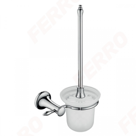 Accesorii baie - RETRO - Perie WC cu suport din sticlă