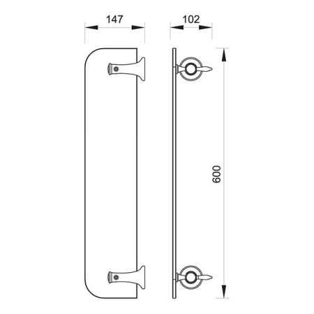 RETRO - Poliță de sticlă [1]