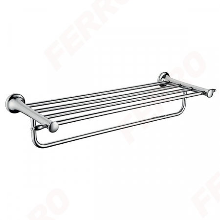 Accesorii baie - RETRO - Raft pentru prosoape cu portprosop