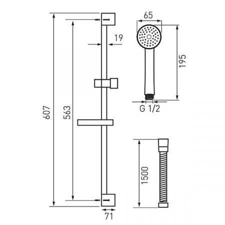 Simpla - set de duș culisant [1]