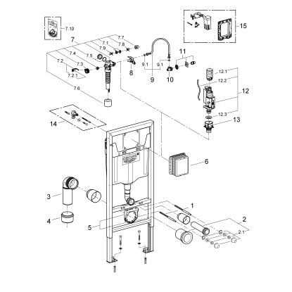SISTEM INSTALARE CU REZERVOR RAPID SL 1130MM  CAL. I [2]