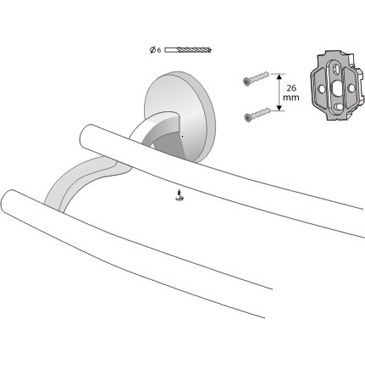 SUPORT PROSOP BARA VIRGINIA FEST 610 DUBLU NICHEL [1]
