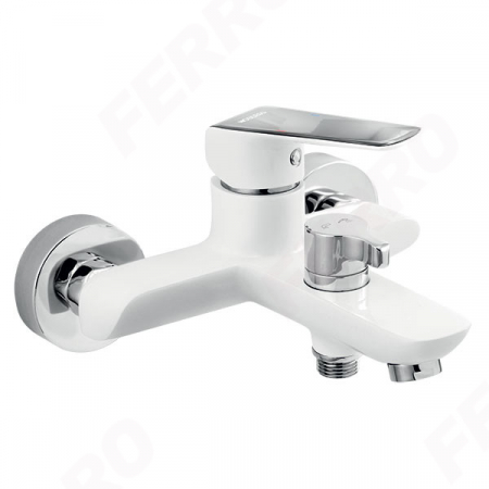 Baterii baie - Tina White/Chrome - baterie perete cadă-duș