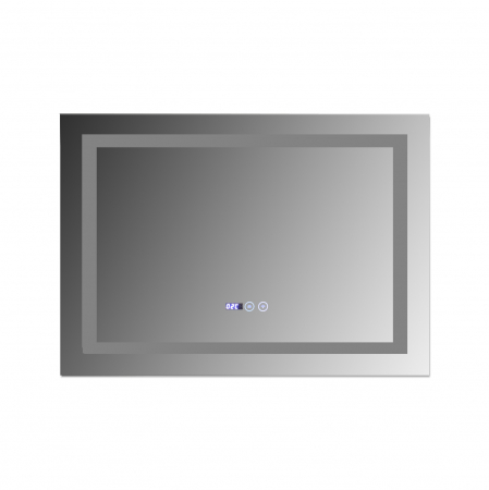 Oglinda baie 80x60 cm,  cu sistem dezaburire,termometru si ceas cu buton touch. [3]