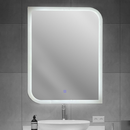 Oglinzi baie si corpuri iluminat - Oglinda  baie 600x800mm cu iluminare LED si buton touch.