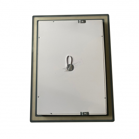 Oglinda baie cu iluminare led,dezaburire,ceas,termometru si lupa, 80x60cm. [4]