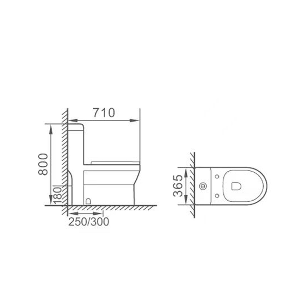 Set Wc Negru Rimless A2026