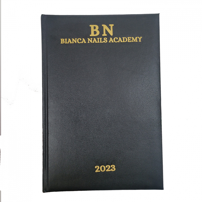 Agenda A5 neagra, personalizata cu logoul companiei tale [5]