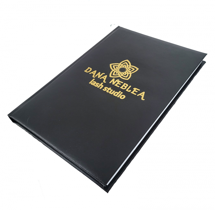 Agenda A5 neagra, personalizata cu logoul companiei tale [3]