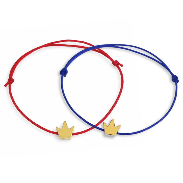 Bratara coronita placata cu aur de 24K, cu snur ajustabil [5]