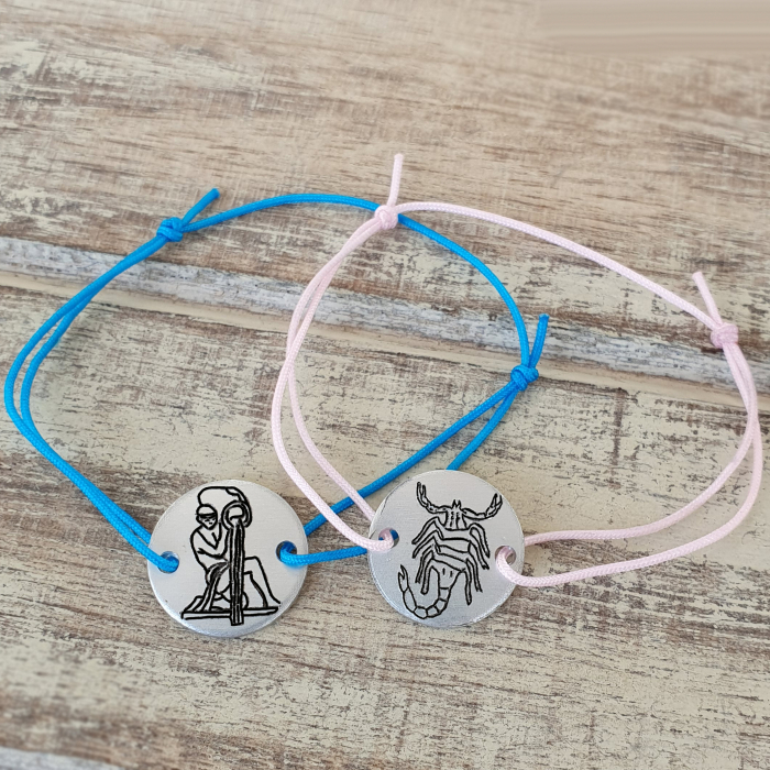 Bratara cu semn zodiacal si snur ajustabil [5]
