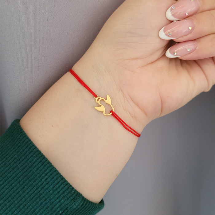 Bratara magica cu charm inger placat cu aur de 18K [3]