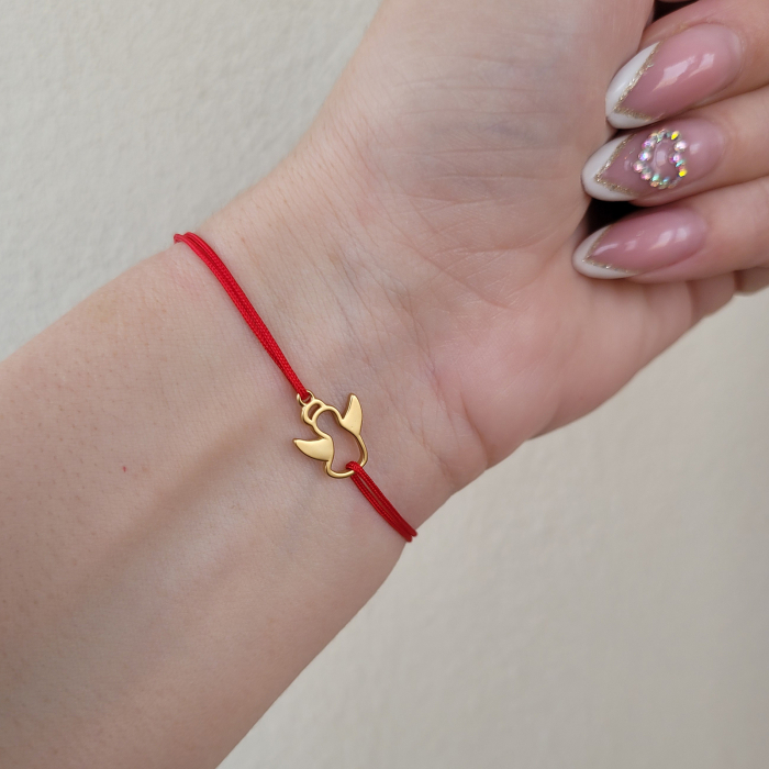 Bratara magica cu charm inger placat cu aur de 18K [2]