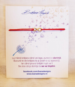Bratara cu semnul infinitului placat cu aur, cu snur ajustabil simplu [4]