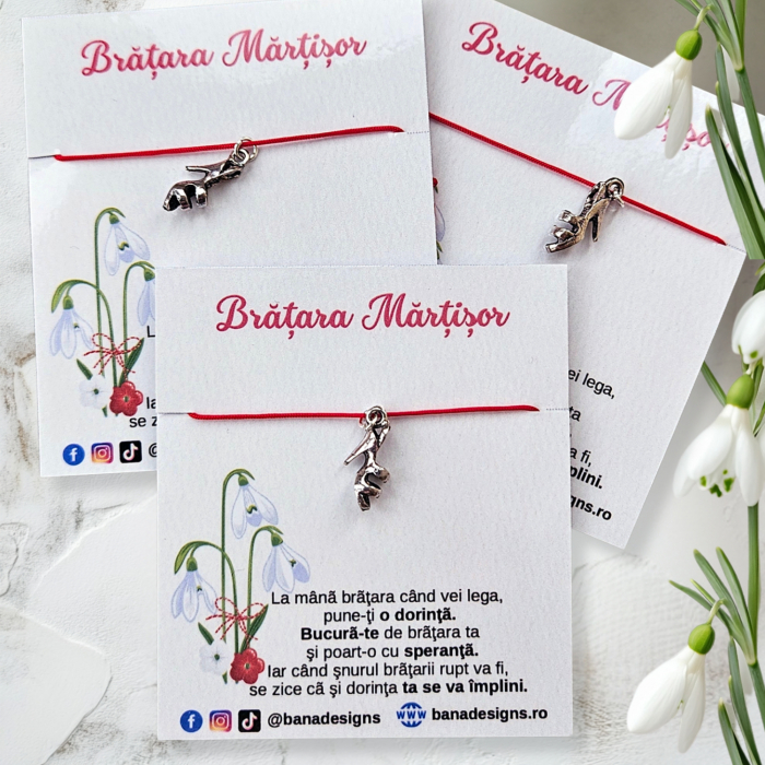 Bratara Martisor cu charm sandale [3]