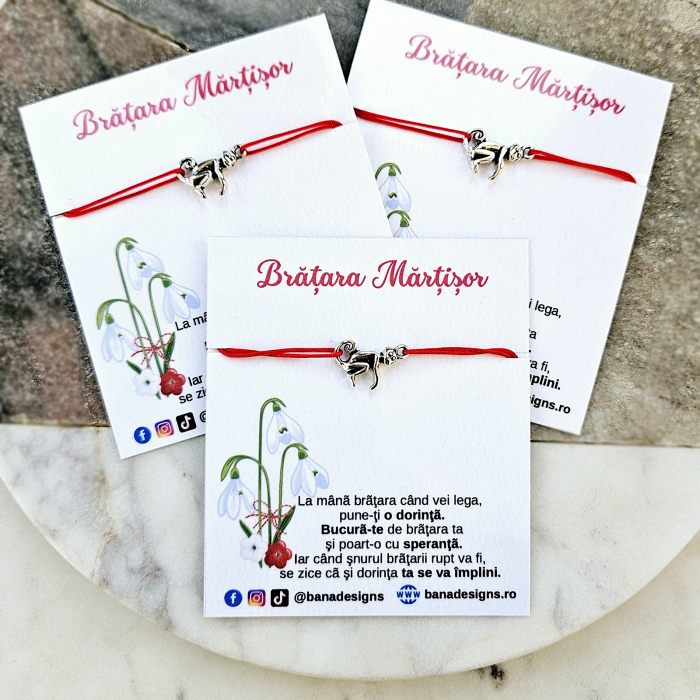 Set 10 Bratari Martisor cu charm maimuta,  cu snur ajustabil [11]