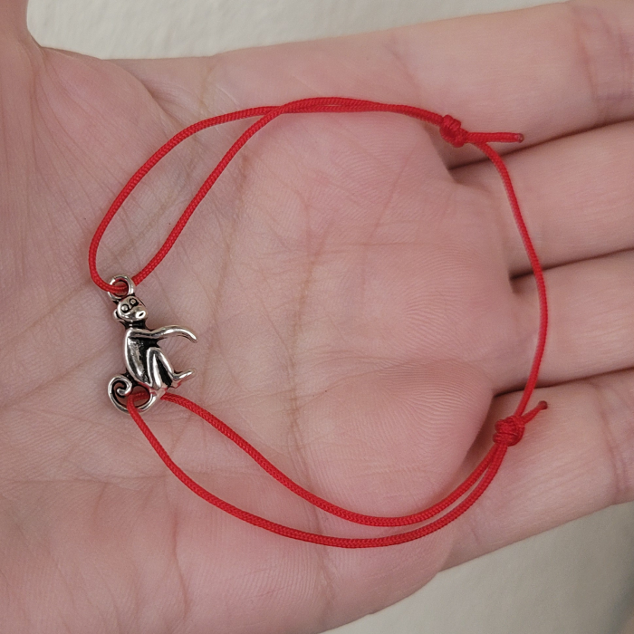 Set 10 Bratari Martisor cu charm maimuta,  cu snur ajustabil [9]