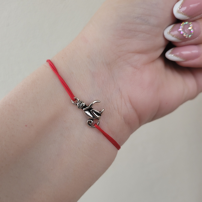 Set 10 Bratari Martisor cu charm maimuta,  cu snur ajustabil [3]