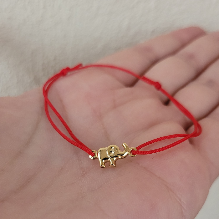 Bratara Martisor cu elefant norocos cu inchidere ajustabila [4]