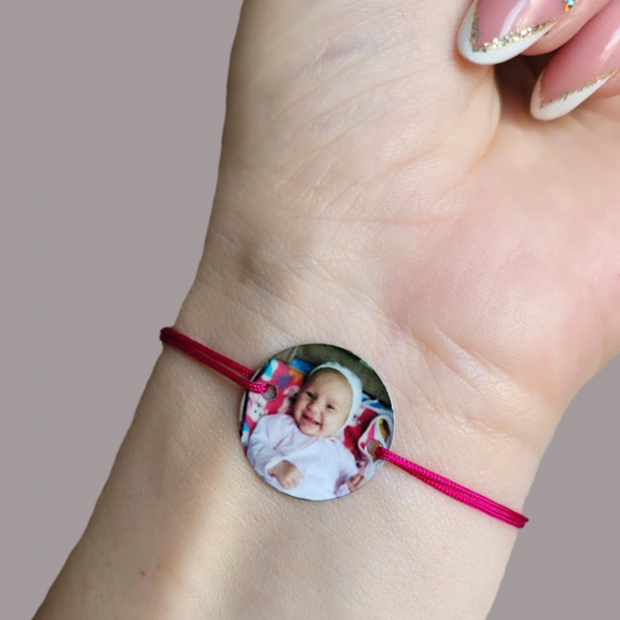 Set de 2 bratari personalizate cu fotografie imprimata, cadou pentru cuplu [5]