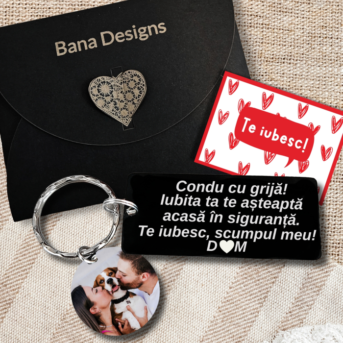 Breloc cu fotografie si mesaj tau personalizat [2]