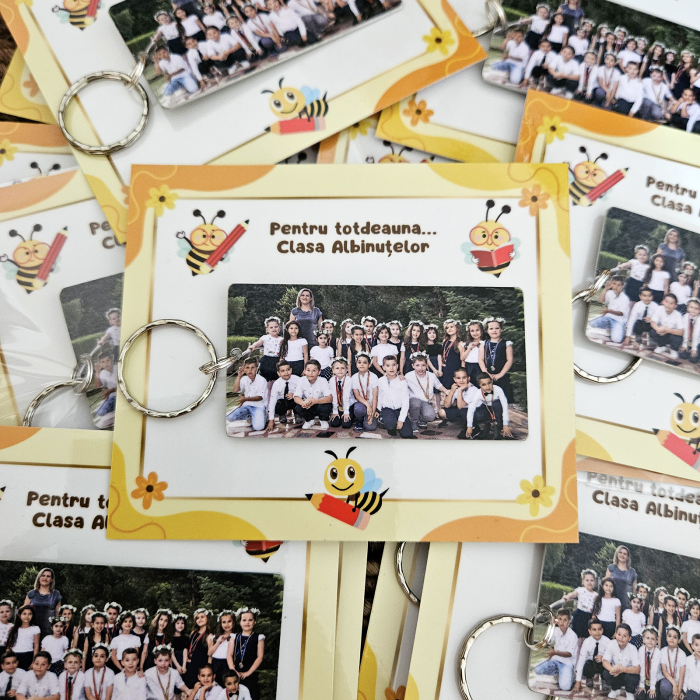 Breloc personalizat cuBreloc personalizat cu fotografie pe fata si mesaj pe spate [4]