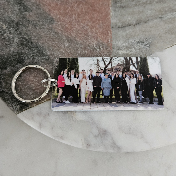 Breloc personalizat cuBreloc personalizat cu fotografie pe fata si mesaj pe spate [7]