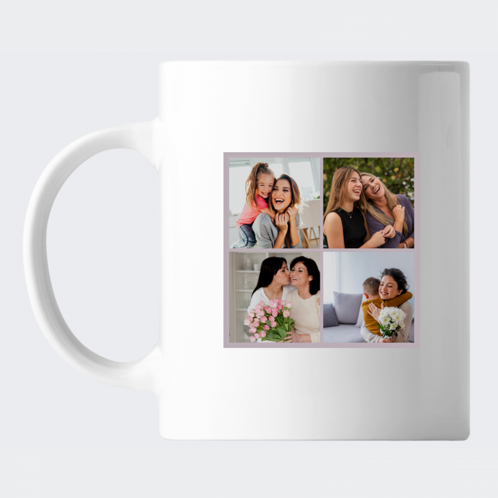 Cana pentru 8 martie personalizata cu 4 fotografii [2]