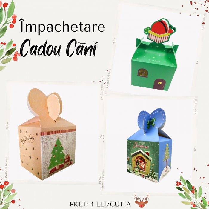 Cana Craciun personalizata cu nume si urare de sarbatori, Craciun Fericit, cu soricel si brad de Craciun [12]