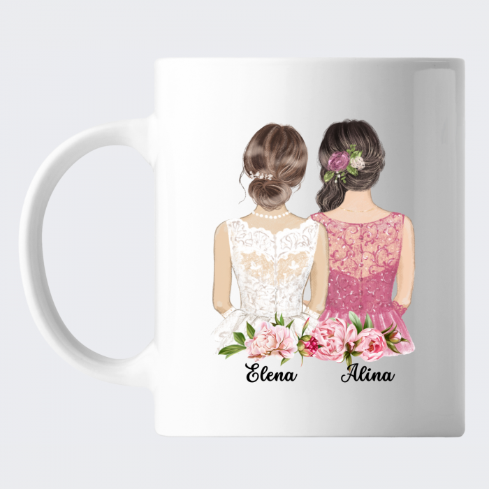 Cana personalizata cadou pentru Domnisoara de onoare bruneta [2]