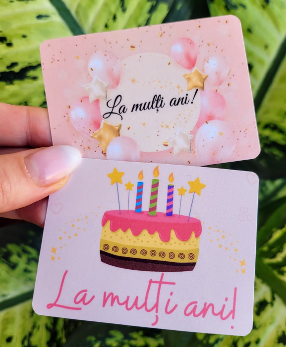 Felicitare aniversare pentru zi de nastere, cu baloane si La multi ani [2]
