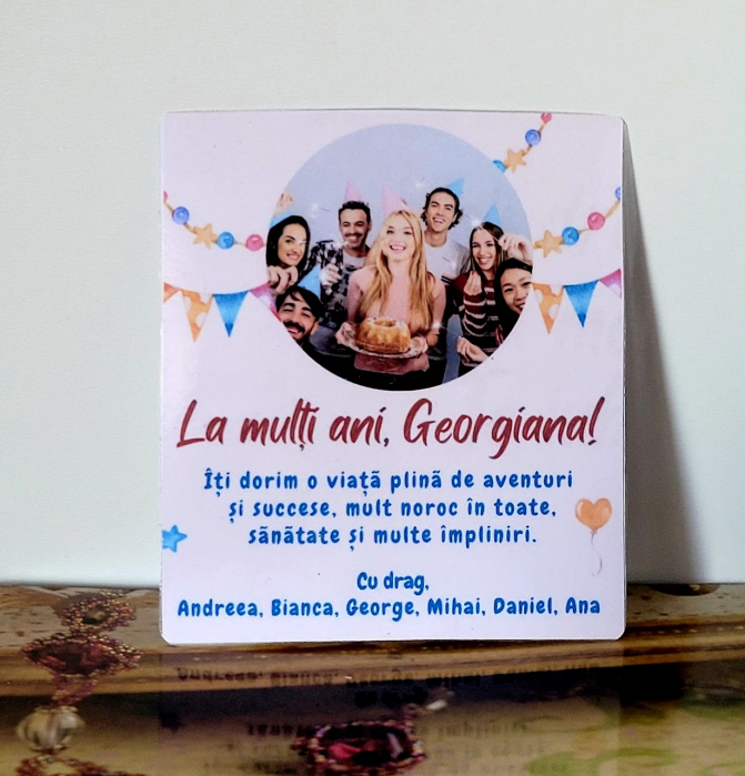 Felicitare aniversare, zi de nastere, La multi ani, personalizata [2]
