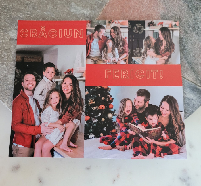 Felicitare Craciun, cu 4 fotografii si mesaj Craciun Fericit! [2]