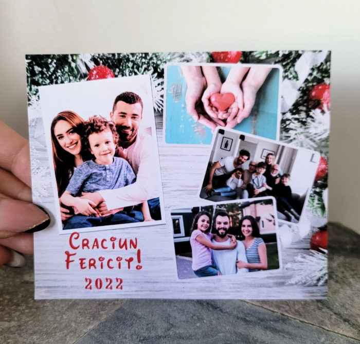 Felicitare Craciun cu 4 fotografii si mesaj Craciun [4]