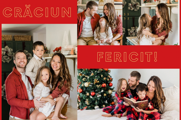 Felicitare Craciun, cu 4 fotografii si mesaj Craciun Fericit! [5]