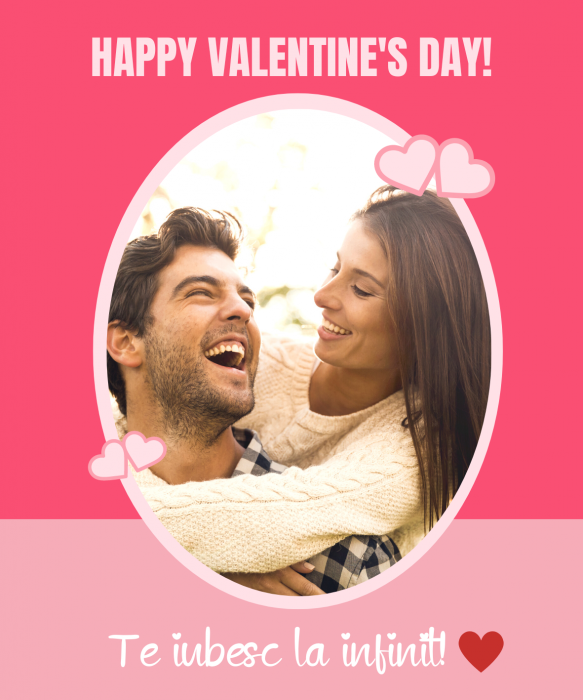 Felicitare Happy Valentine's Day cu fotografie si mesaj, pentru ziua indragostitilor [2]