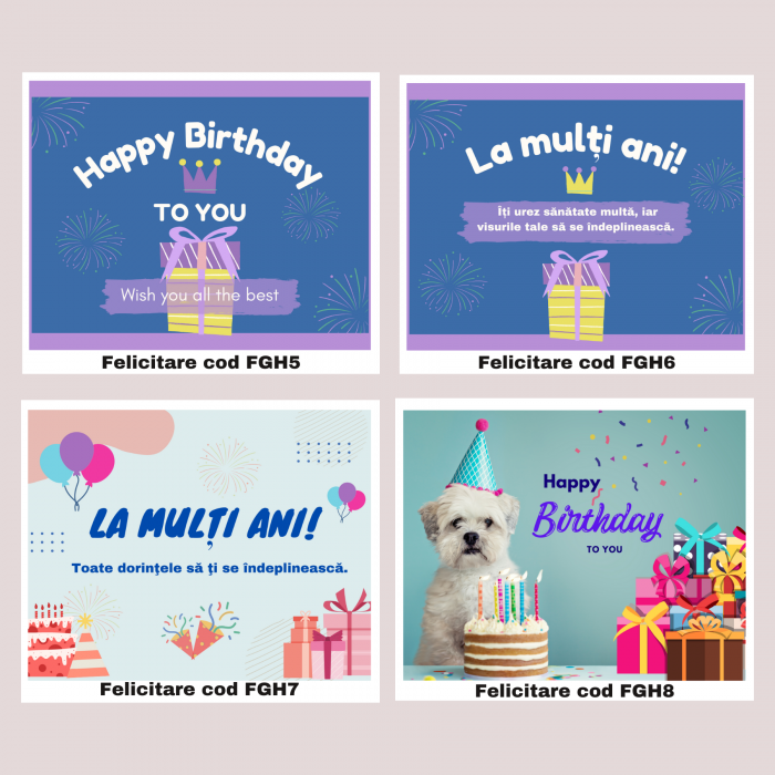 Felicitare pentru zi de nastere cu mesajul La multi ani, felicitare aniversara [3]